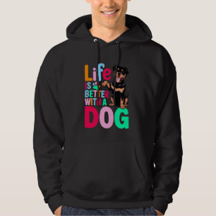 Veste À Capuche drôle mignonne femmes rottie Rottweiler propriétai