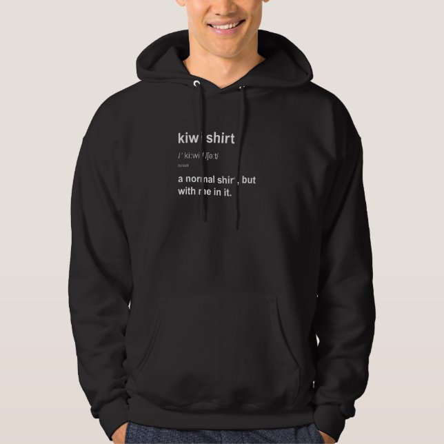Veste À Capuche Drôle Nouvelle-Zélande pour les femmes Kiwi Humour (Devant)