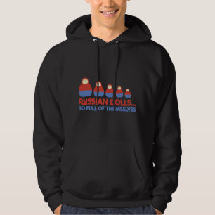 Veste À Capuche Drôle Poupées Russes Babushka Matryoshka Pun Tshir