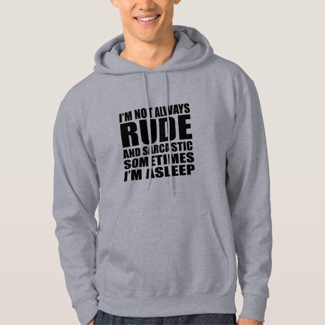 Veste À Capuche Drôle sarcastique citations sarcastique humour int (Devant)