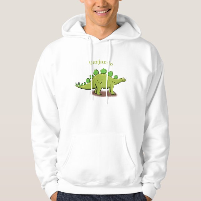 Veste À Capuche Drôle stegosaurus dinosaure dessin animé (Devant)