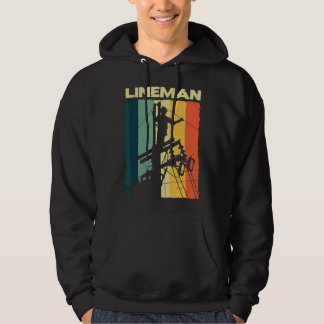 Veste À Capuche Drôles Linemen Vintage Hommes Femmes Électronique