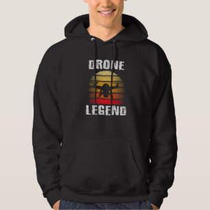 Veste À Capuche Drone Legend Quadcopter Pilote Retro Graphi Vintag
