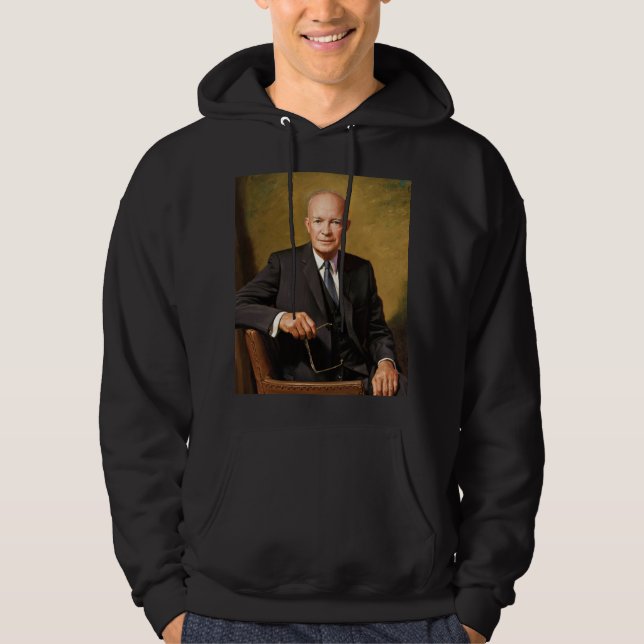 Veste À Capuche Dwight Eisenhower Président Portrait de la Maison  (Devant)