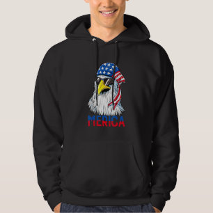 Veste À Capuche Eagle Mullet Merica Shirt Men 4 juillet Américain