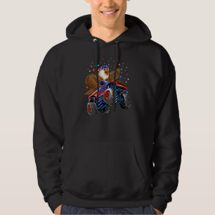 Veste À Capuche Eagle Mullet Monster Truck Usa Patriotique 4th De