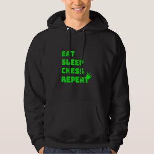Veste À Capuche Eat Sleep Chess Repeat Chess Club