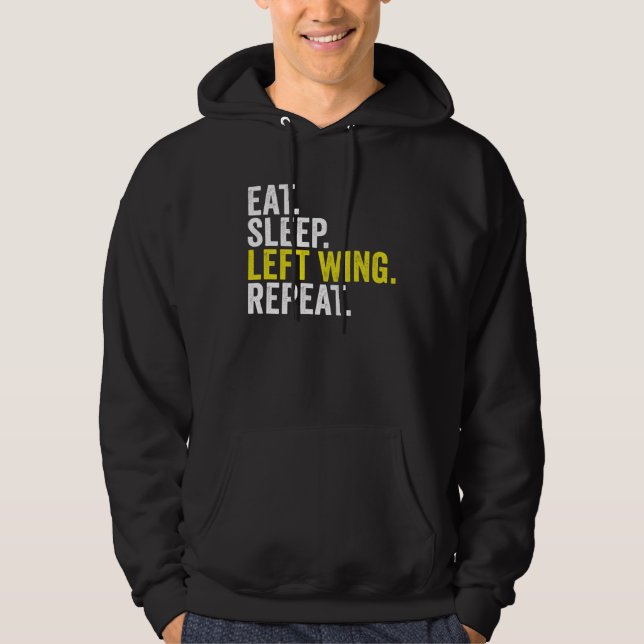 Veste À Capuche Eat Sleep Left Wing Repeat  Rugby Winger (Devant)