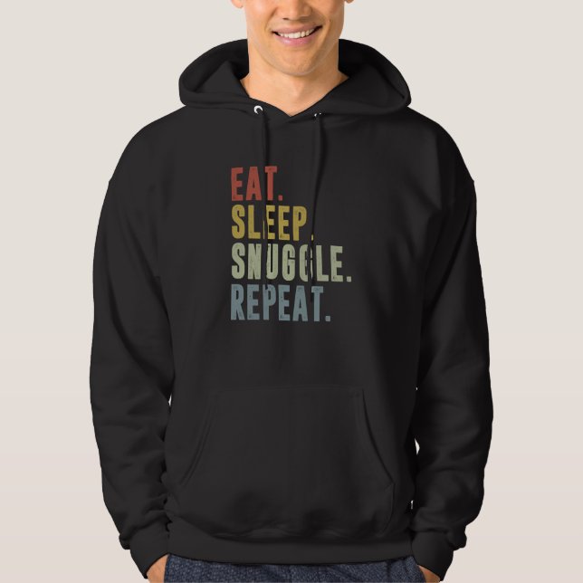 Veste À Capuche Eat Sleep Snuggle Repeat Snuggling (Devant)