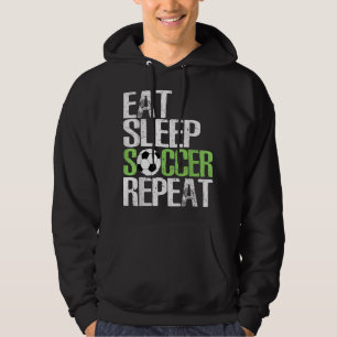 Veste À Capuche Eat Sleep Soccer Repeat Cool Sport Player Poison