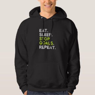 Veste À Capuche Eat Sleep Stop Buts Répéter