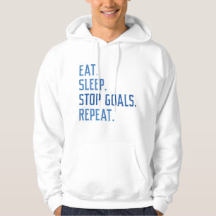 Veste À Capuche Eat Sleep Stop Buts Répéter