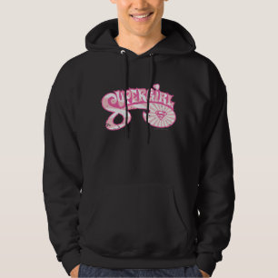 Veste À Capuche Éclat rose d'étoile de logo de Supergirl