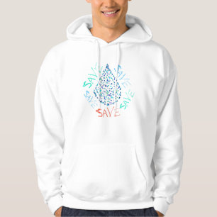 Veste À Capuche Économisez le sweat-shirt funky goutte d'eau