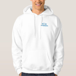 Veste À Capuche EDGE Blue Logo American Apparel Zip