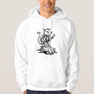 Veste À Capuche Edgy Punk Rat Rodent Rebellion Alternative Urban 