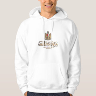 VESTE À CAPUCHE EGYPTE FLAG SUR L'EMBLÉMATIQUE ÉGYPTIEN LEM RELATI