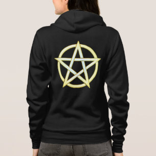 Veste À Capuche Élégance céleste : Pentagram perle