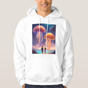 Veste À Capuche Elégance de la méduse : T-shirt moderne inspiré de