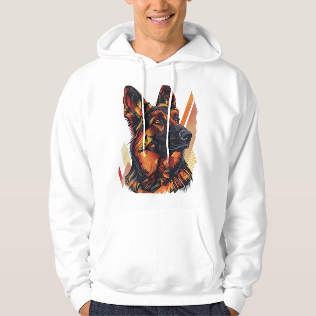 Veste À Capuche Elégance et Canine Grace bergers allemands (Devant)