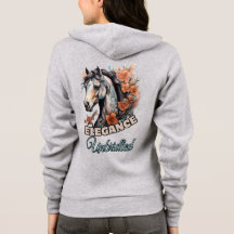 Élégance féminine : Cheval avec collier floral Tat