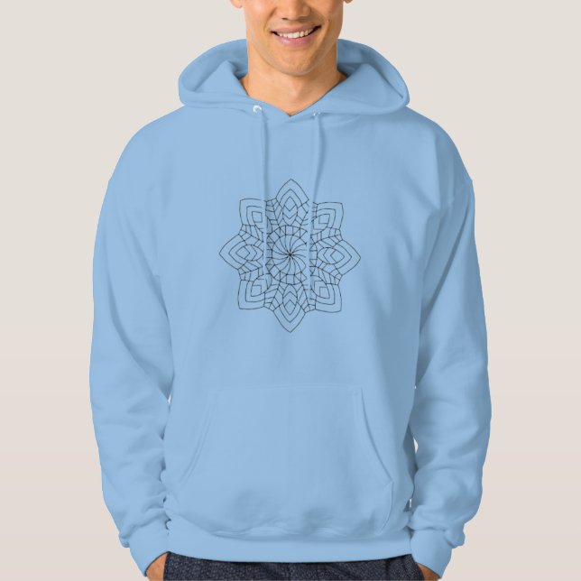 Veste À Capuche Elegant Artistic Pattern Hoodie – Minimal Design  (Devant)