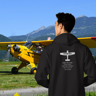 Veste À Capuche Élève Pilote Premier Vol Solo Avion Simple Personn
