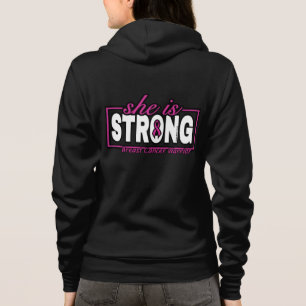 Veste À Capuche Elle est FORTE...Cancer du sein
