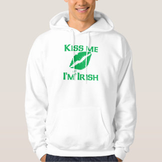 Veste À Capuche Embrassez-moi que je suis à moitié irlandais