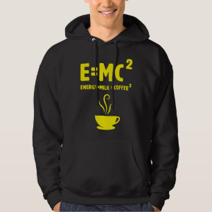 Veste À Capuche Emc2 Science Café Énergie Lait Nerd Physique