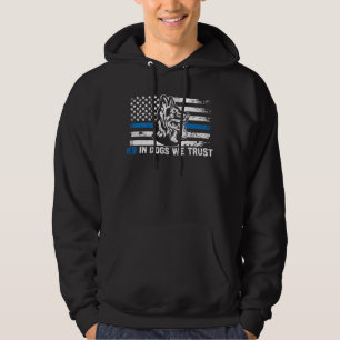 Veste À Capuche En K9 Police Chien Nous Faisons Confiance Blue Lin