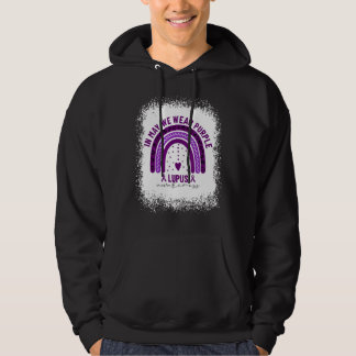Veste À Capuche En Mai Nous Portons Violet Lupus Sensibilisation A