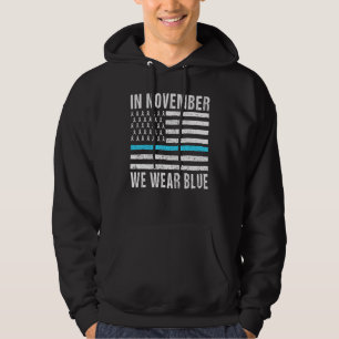 Veste À Capuche En Novembre Nous Portons Bleu Mois de sensibilisat