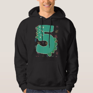 Veste À Capuche Enfants 5Anniversaire Dinosaur Cinq Dino Spike 5E