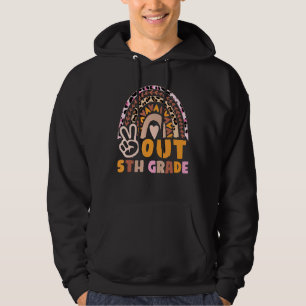 Veste À Capuche Enfants 5e année Graduation 2022 Peace Out 5e anné