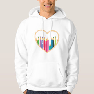 Veste À Capuche Enfants Crayons Garderie Enseignant Garderie Ensei