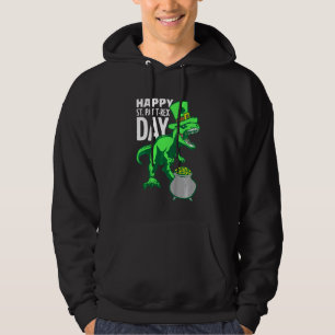 Veste À Capuche Enfants Enfants Joyeux St Pat Trex Jour Dino Patri