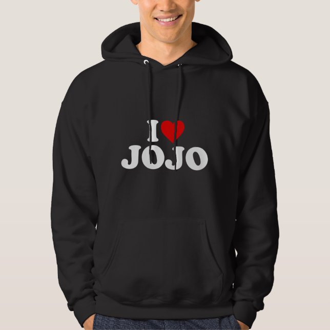 Veste À Capuche Enfants J'Aime Jojo Pour Garçon Fille Enfants Enfa (Devant)