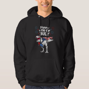 Veste À Capuche Enfants Joyeux 4 juillet T-Rex Dino Dinosaur Baby