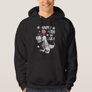 Veste À Capuche Enfants Joyeux 4 juillet T-Rex Dino Dinosaur Baby 