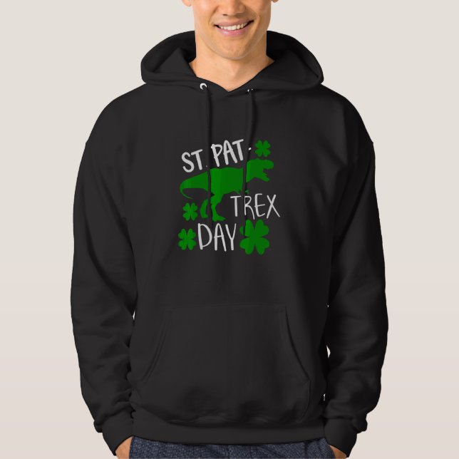 Veste À Capuche Enfants Joyeux St Pat Trex Day Dino Patricks Toddl (Devant)