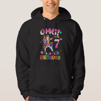 Veste À Capuche Enfants Omg C'est mon 7e anniversaire filles Dabbi