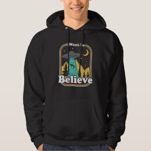 Veste À Capuche Enlèvement par des extraterrestres Rétro 70s 80s A