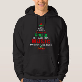 Veste À Capuche Enseignant de musique Christmas Elf Cheval