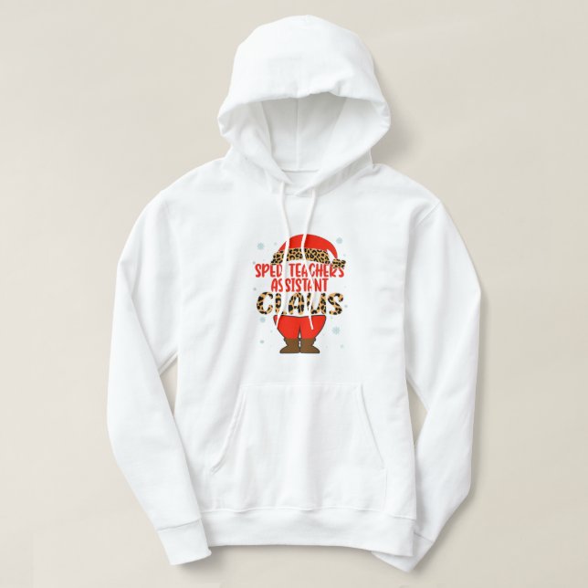 Veste À Capuche Enseignants de vitesse Assistant Claus Noël Père N (Design devant)
