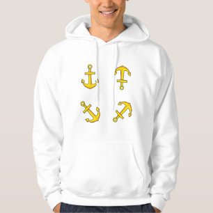 Veste À Capuche Ensemble d'Ancres en bateau doré