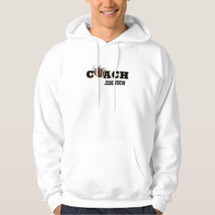 Veste À Capuche Entraîneur de football noir et or - SRF