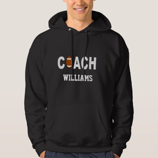 Veste À Capuche Entraîneur de football personnalisé (Devant)
