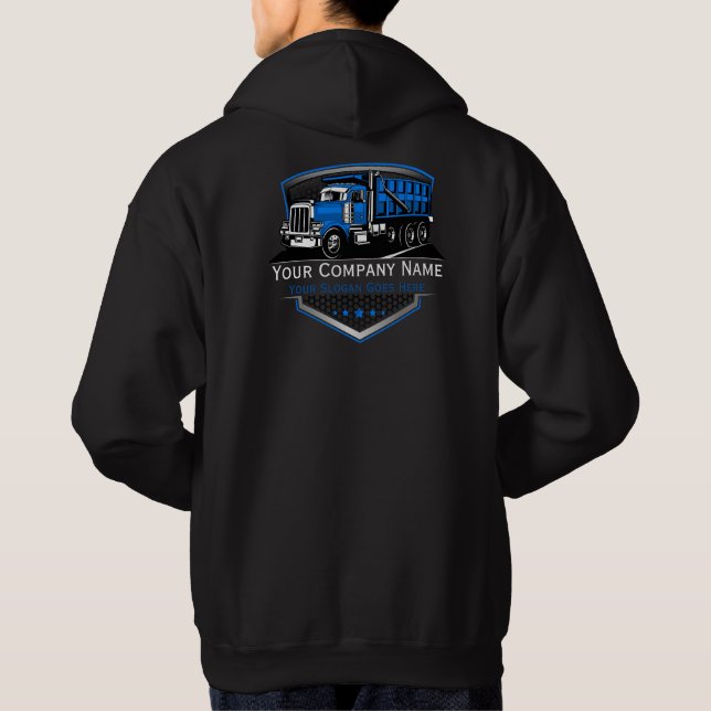 Veste À Capuche Entreprise de Transport de Camionnage Professionne (Dos)