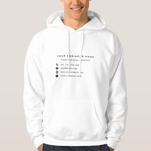 Veste À Capuche Entreprise Promotionnelle Personnalisée Spécial  (Devant)
